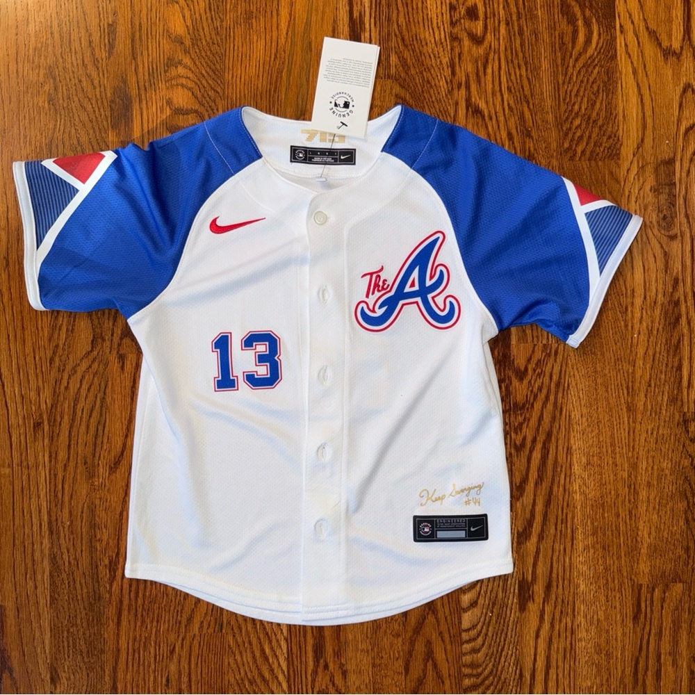 Nike Ronald Acuna Jr #13 Atlanta Braves City Connect Jersey Preschool Sz 7